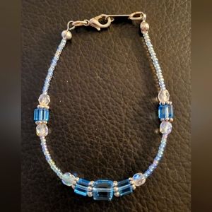 Blue Swarovski Crystal Bracelet